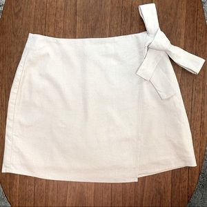 High waisted wrap skirt